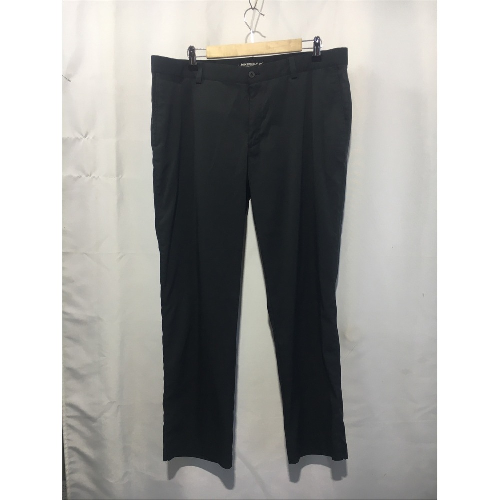 Nike Golf Mens Dri Fit Pants Black Size 36x30 Polyester
